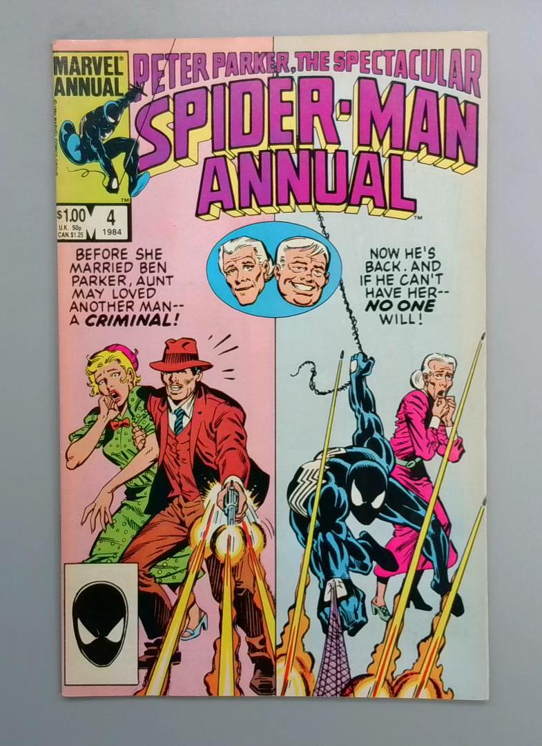 THE SPECTACULAR SPIDER-MAN ANNUAL #4, 1st Iron Cat, Direct Edition, Marvel, 1984