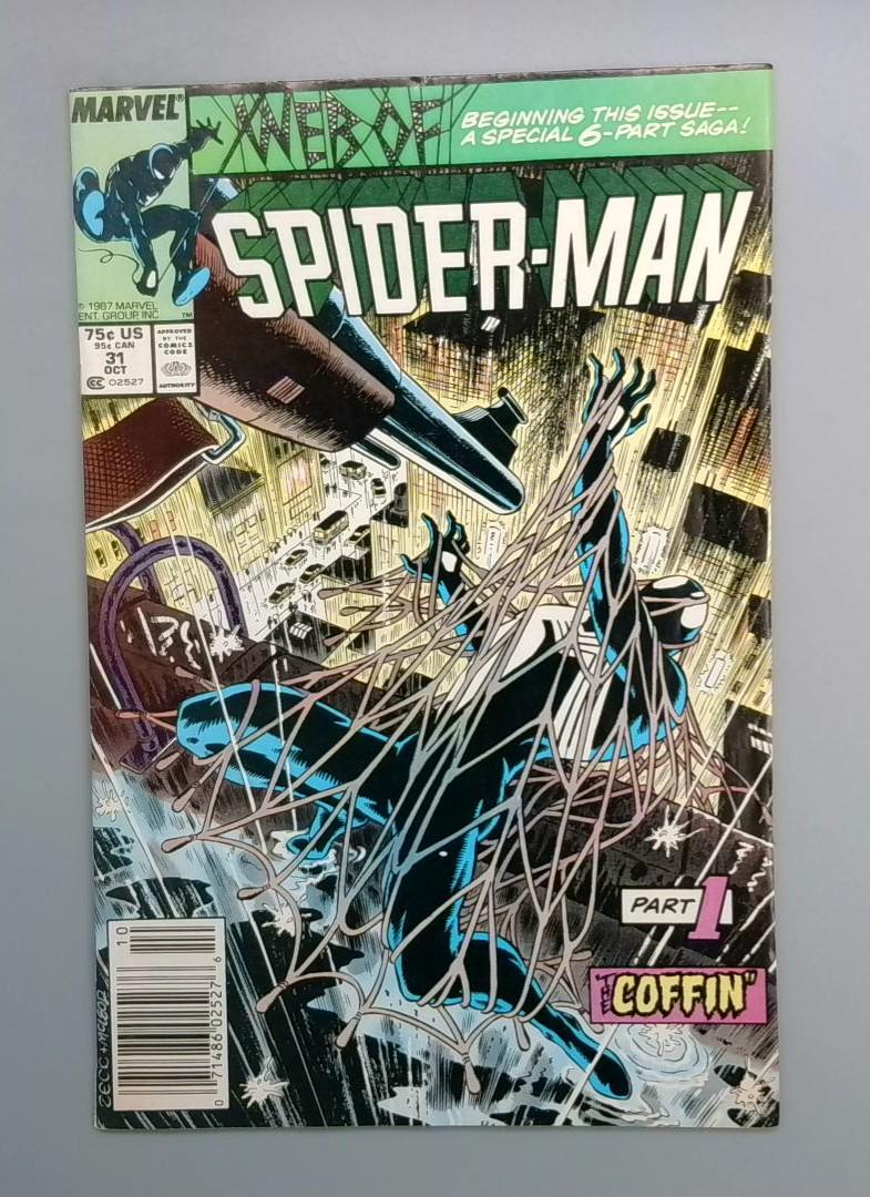 Web of Spider-Man #31, Part 1 "Coffin", Newsstand Edition, Marvel, 1987