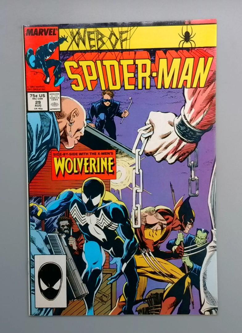 Web of Spider-Man #29, Wolverine Marvel, 1987