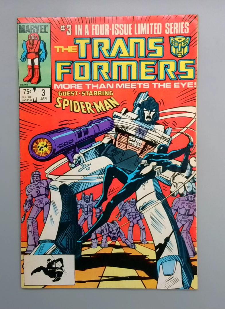 Transformers #3, Guest-Starring Spider-Man, Marvel, 1985