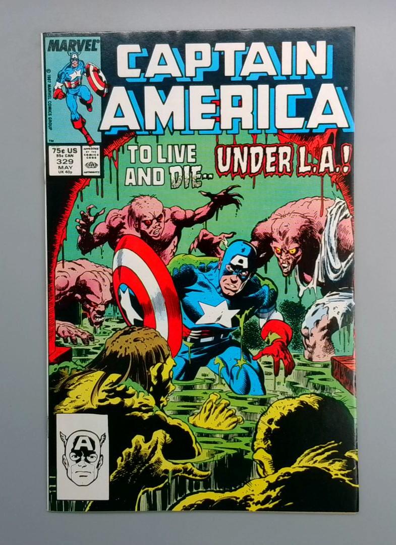 Captain America #329 VF/NM Marvel, 1986 JR1