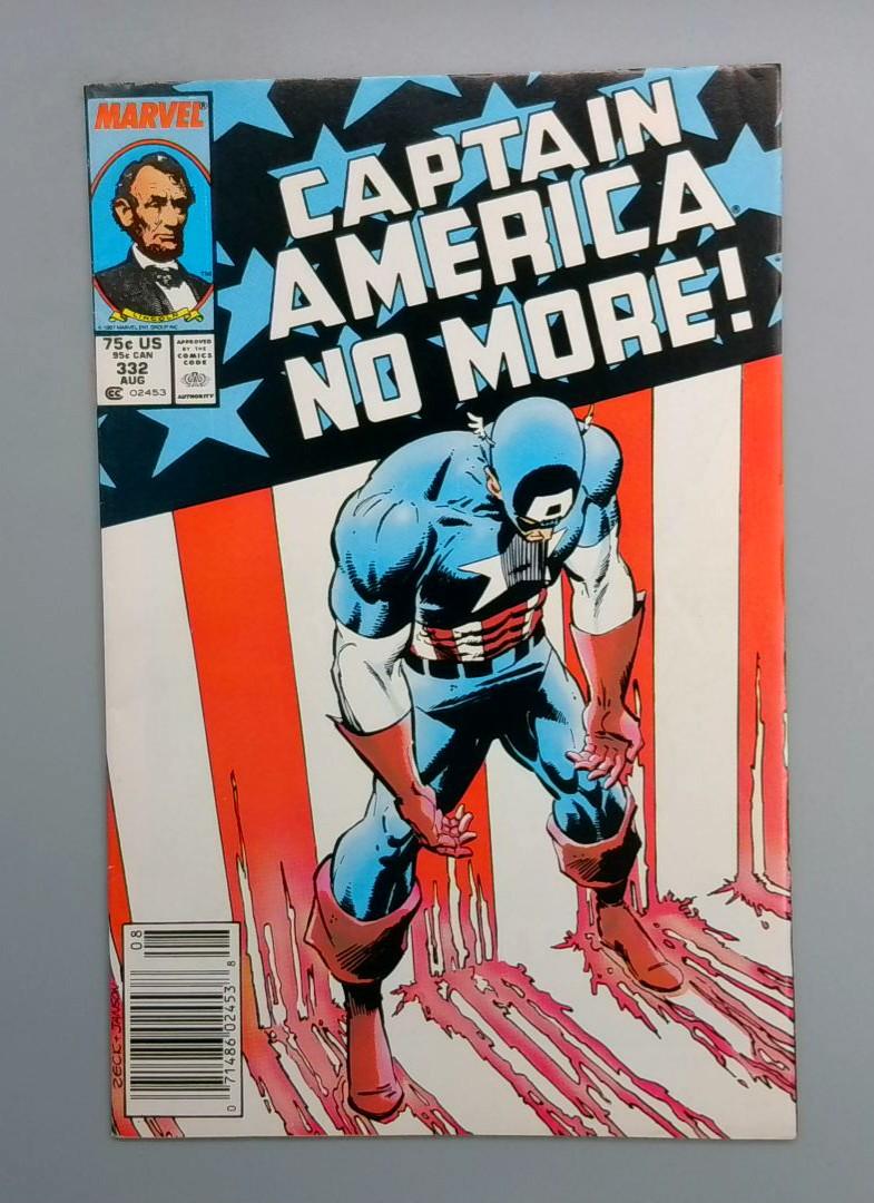 Captain America #332 VF Newsstand Marvel, 1987 JR1