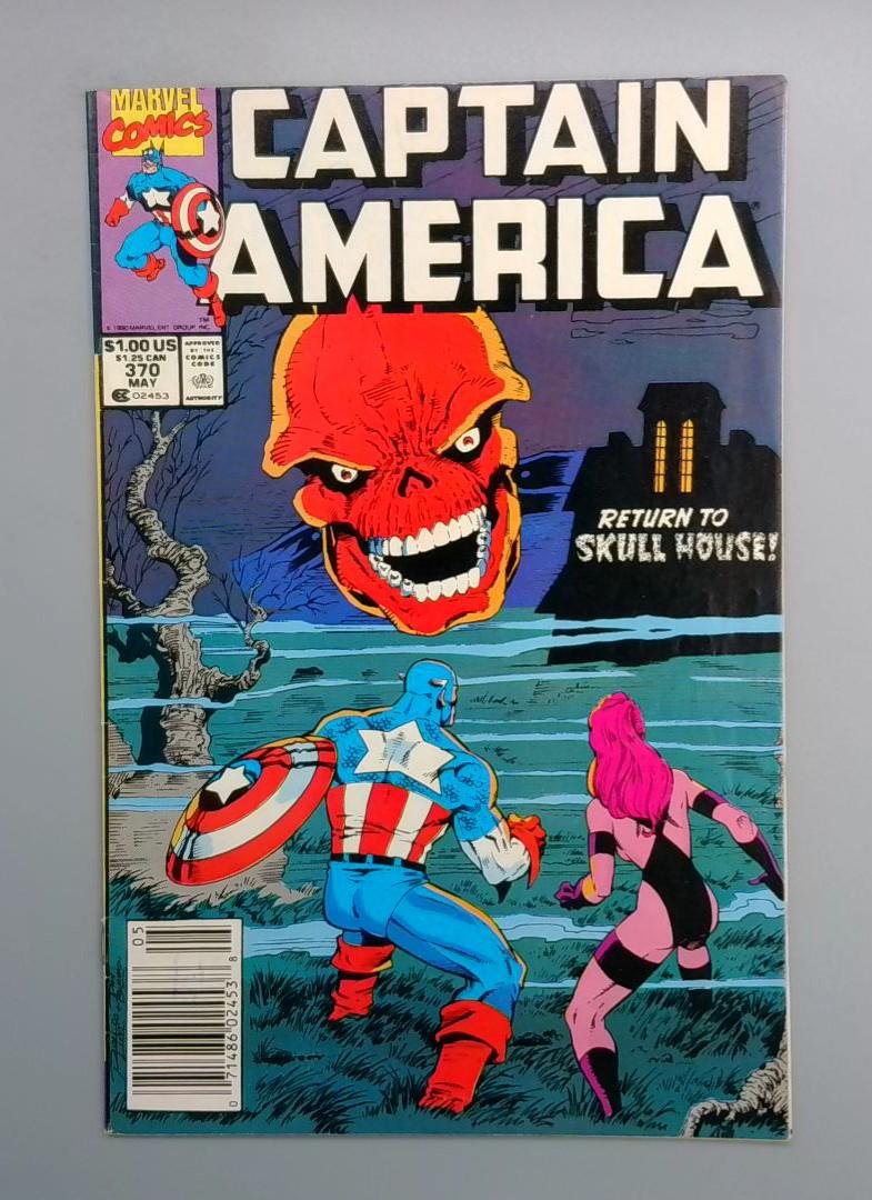Captain America #370, Newsstand Marvel, 1990 JR1