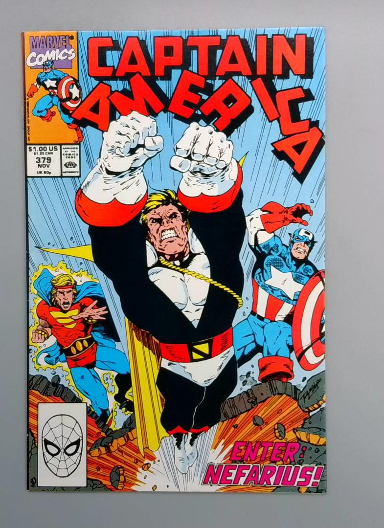 Captain America #379, VF- 1st Count Nefarius Marvel, 1989 JR1