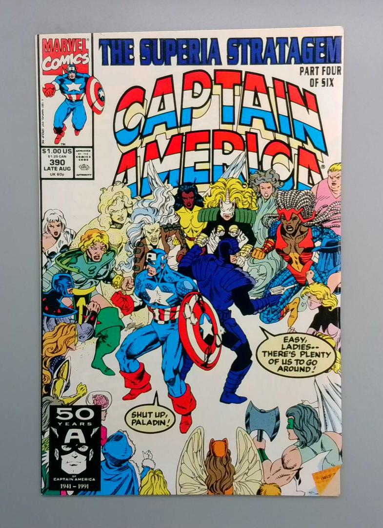 Captain America #390, NM The Superia Stratagem Part Four, Marvel, 1991 JR1
