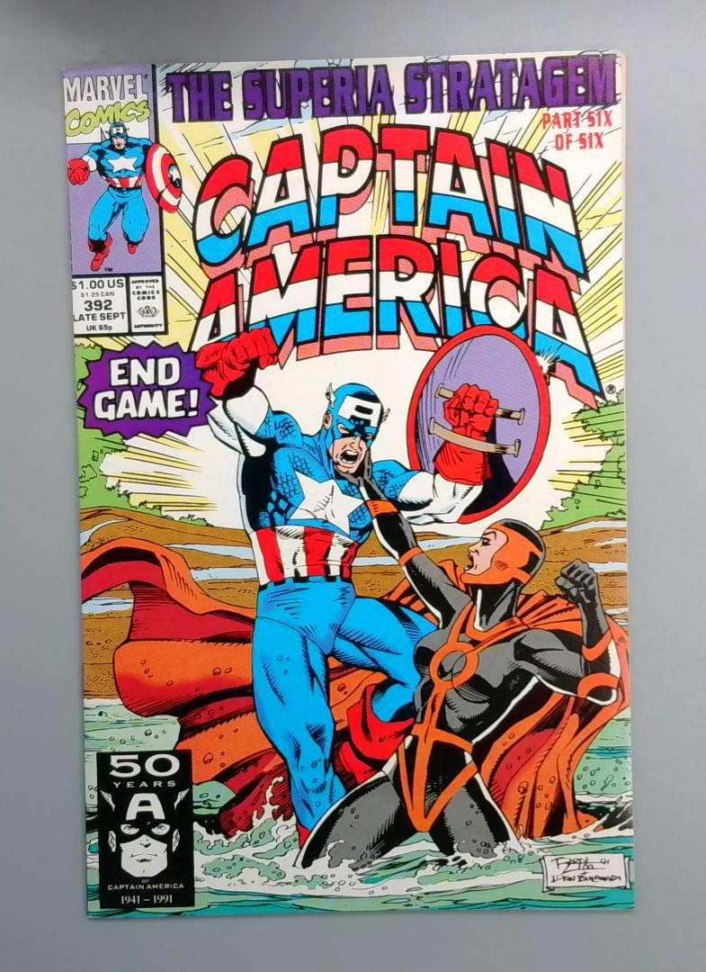 Captain America #392, NM End Game, Marvel, 1991 JR1