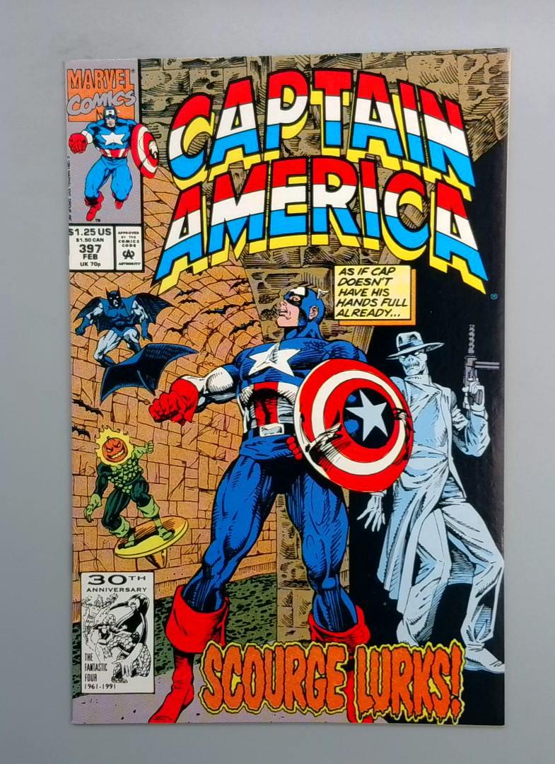 Captain America #397, NM Scourge Marvel, 1991 JR1