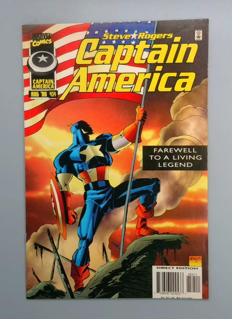 Captain America #454, Steve Rogers Farewell Last Issue Marvel, 1995 JR1