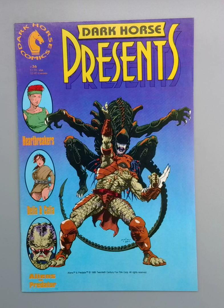 Dark Horse Presents #36, Aliens vs Predator Dark Horse, 1989