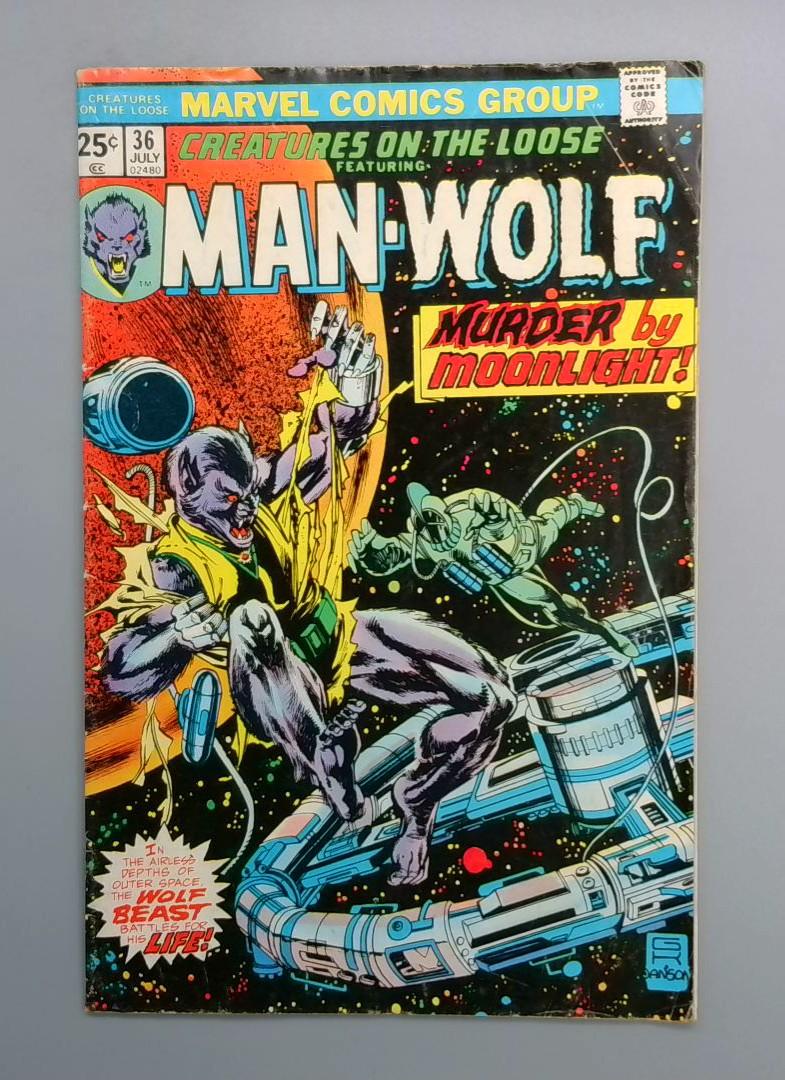 Creatures on the Loose #36, Murder by Moonlight, Marvel, 1975 JR1