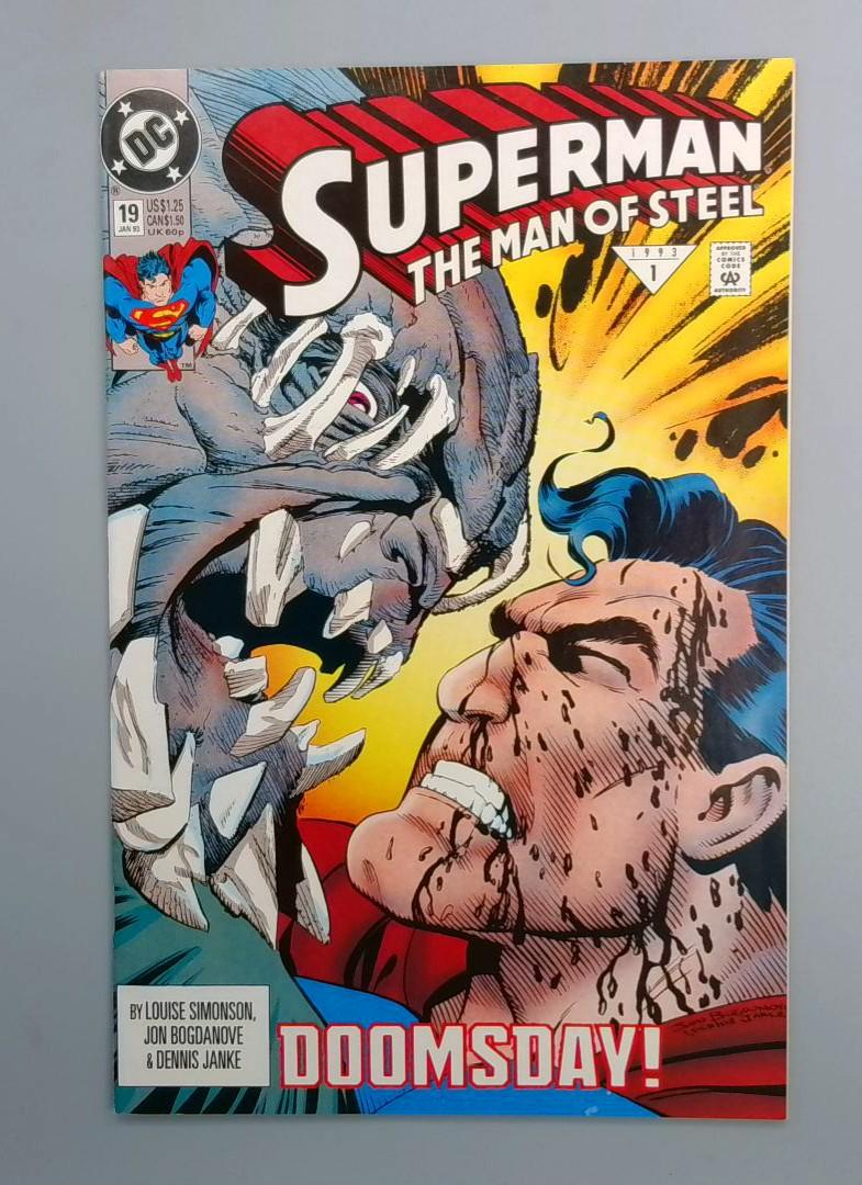 Superman: The Man of Steel #19, VF/NM Doomsday DC, 1992