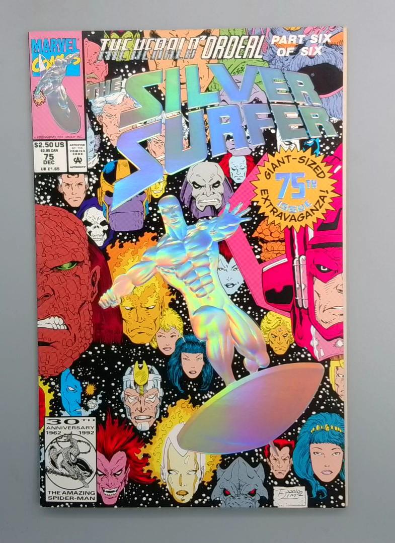 Silver Surfer #75 NM- Embossed Cover Marvel 1992