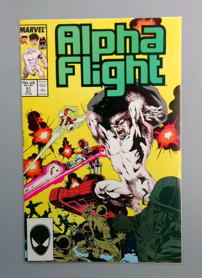 Alpha Flight #51 NM- 1st Jim Lee art Marvel Comics 1987