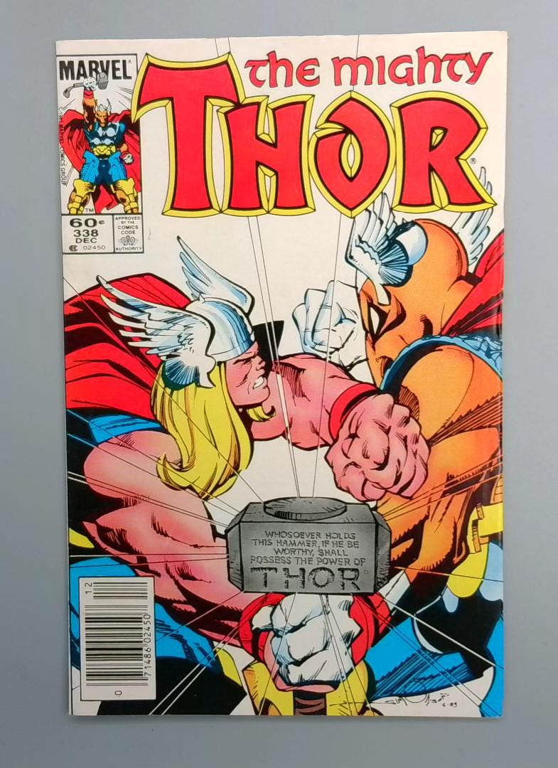 Thor #338 VF Newsstand 2nd Beta Ray Bill Marvel Comics 1983
