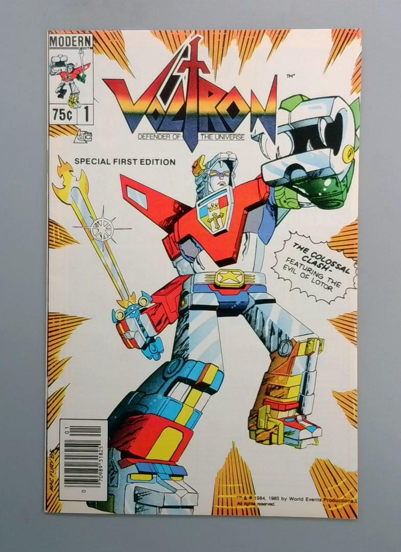 Voltron #1 VF/NM Newsstand 1st Voltron Modern Comics, 1985 JR1