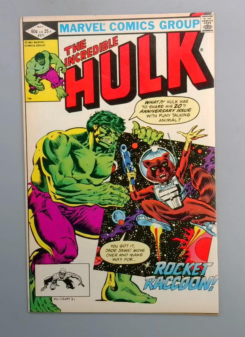Incredible Hulk #271 VF 1st Rocket Racoon Marvel Comics 1982