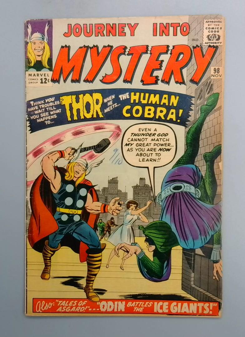 Journey Into Mystery #98, VG/FN 1st Cobra Marvel, 1963 JR1