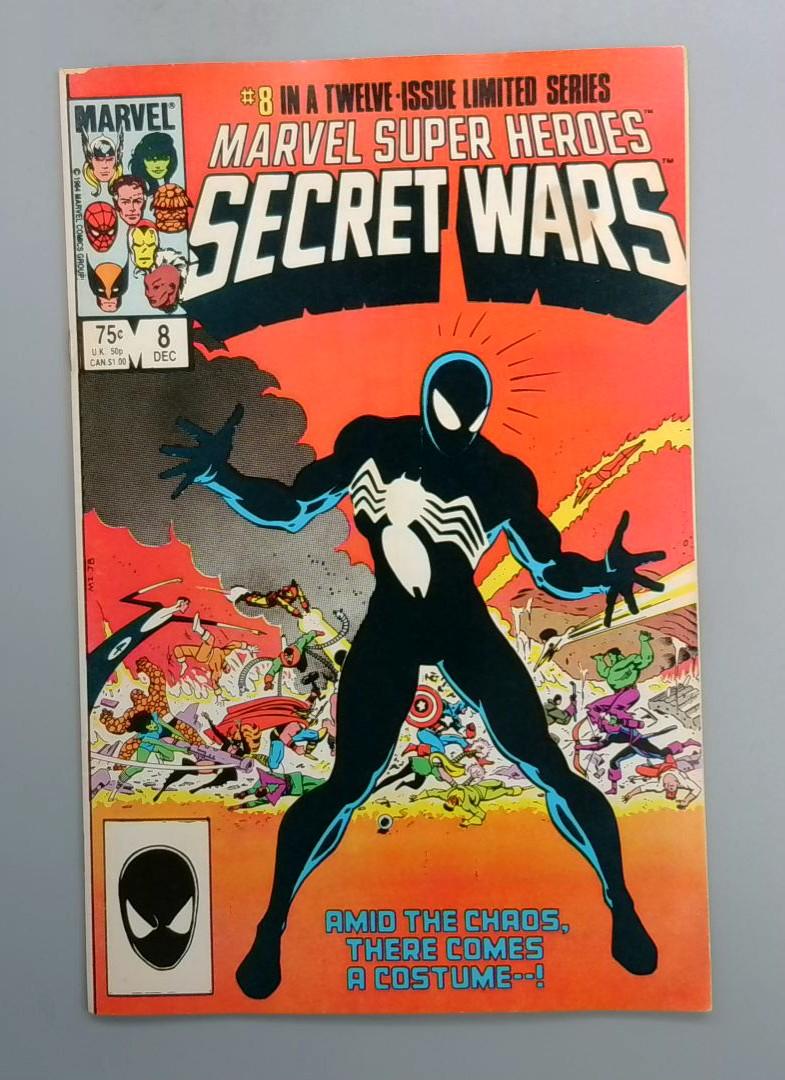 Marvel Super Heroes Secret Wars #8 Origin of the Symbiote Suit Marvel1984