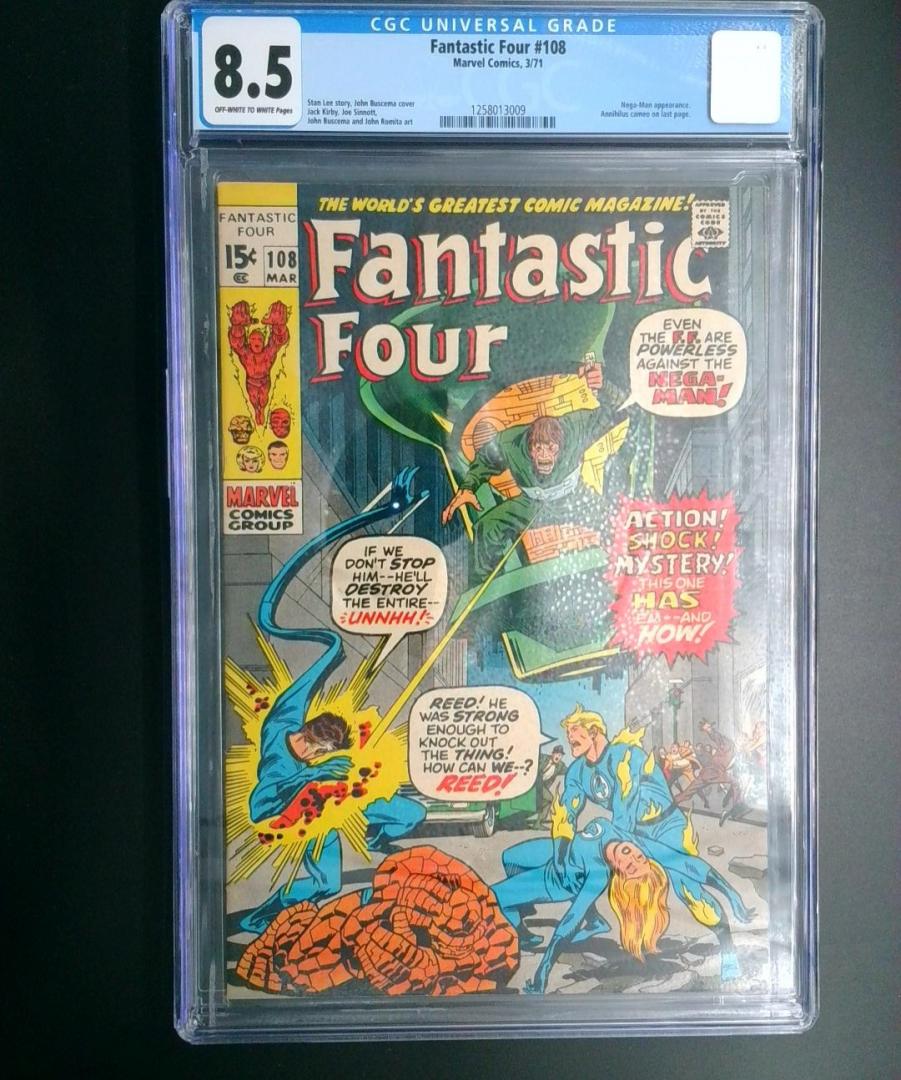 Fantastic Four #108, CGC 8.5, Marvel, 1971