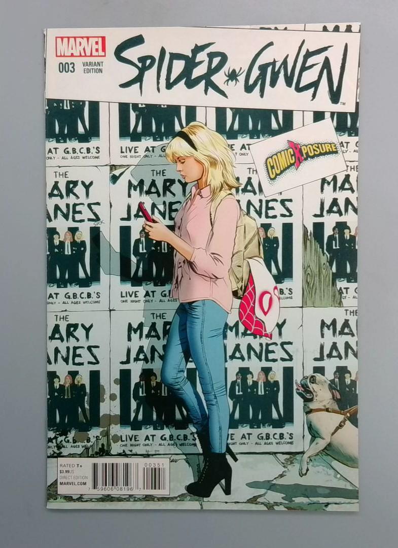 Spider-Gwen #3 VF/NM Mike Mayhew CBGB variant Marvel 2015 JR1