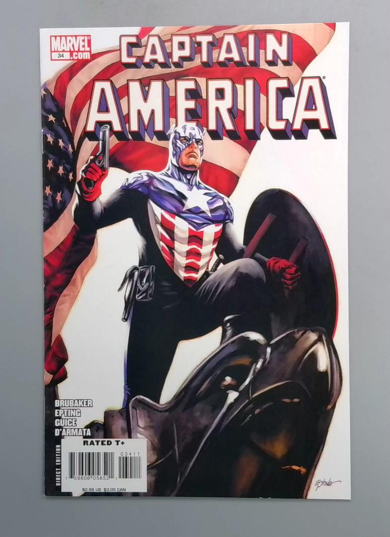 Captain America #34 First Captain America (Bucky Barnes). Marvel 2008 JR1