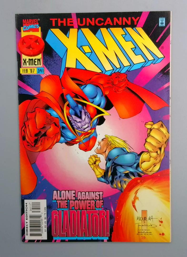 Uncanny X-Men #341 DIRECT EDITION Marvel 1997 JR1
