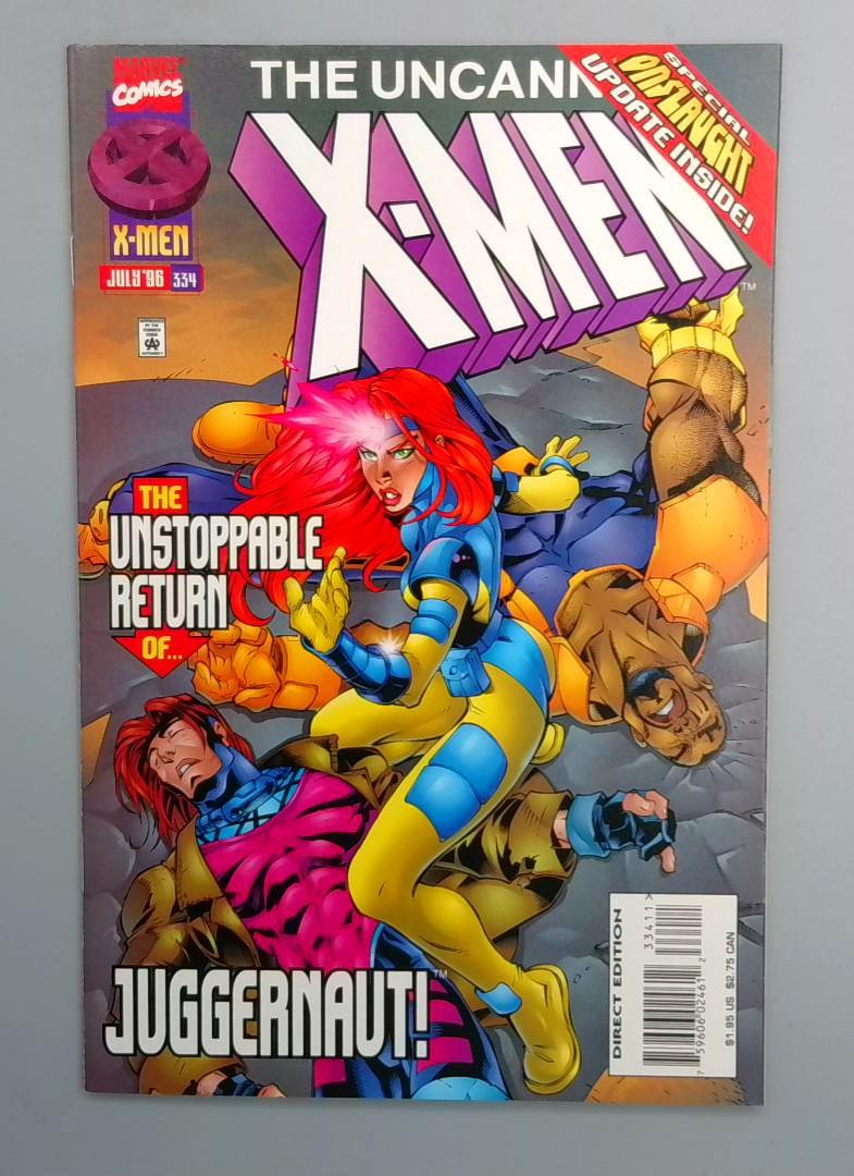 Uncanny X-Men #334 NM Onslaught, Juggernaut Marvel 1996 JR1
