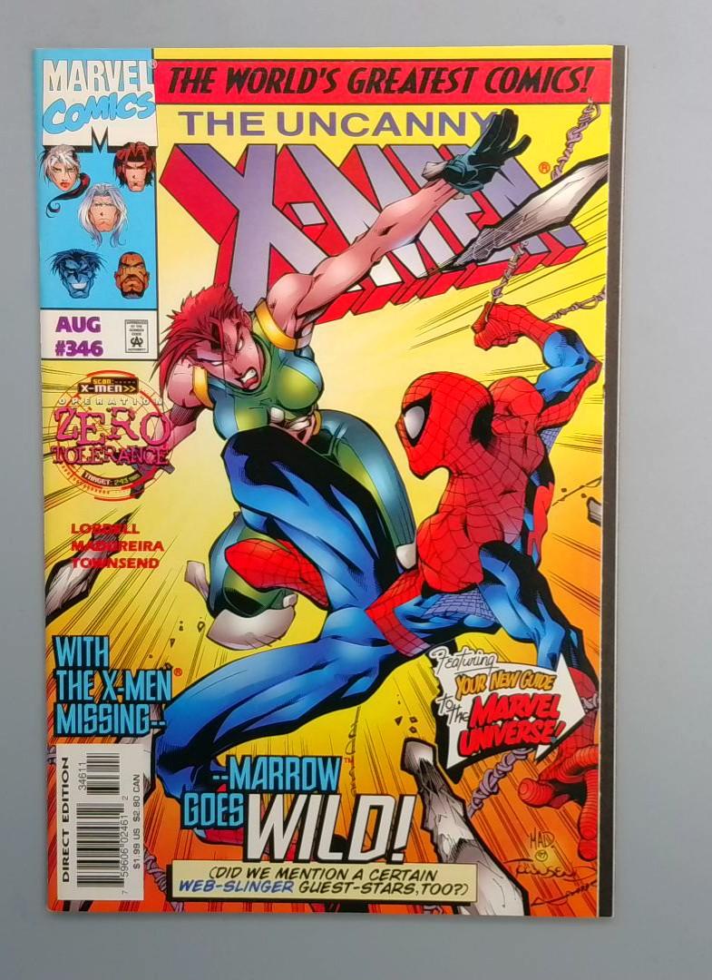 Uncanny X-Men #346 Spider-Man Marvel 1997 JR1