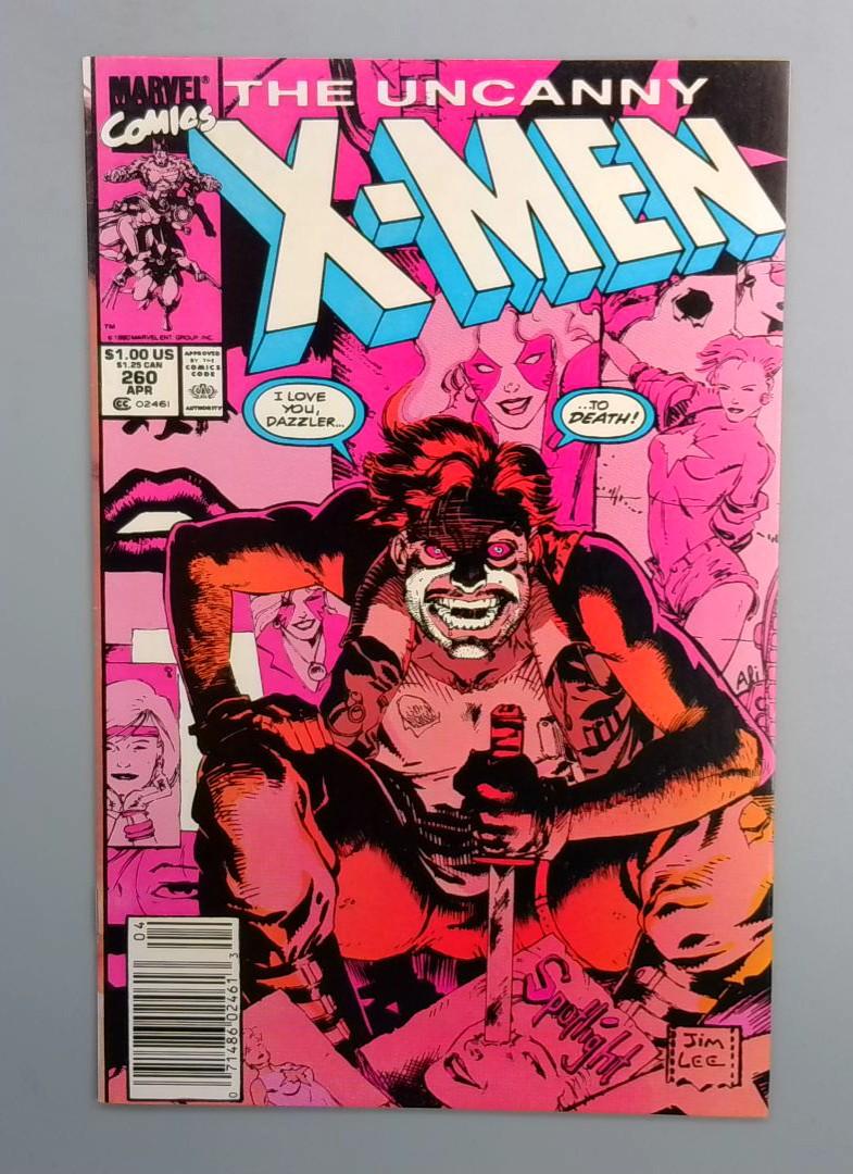 Uncanny X-Men #260 NEWSSTAND EDITION Marvel 1990 JR1