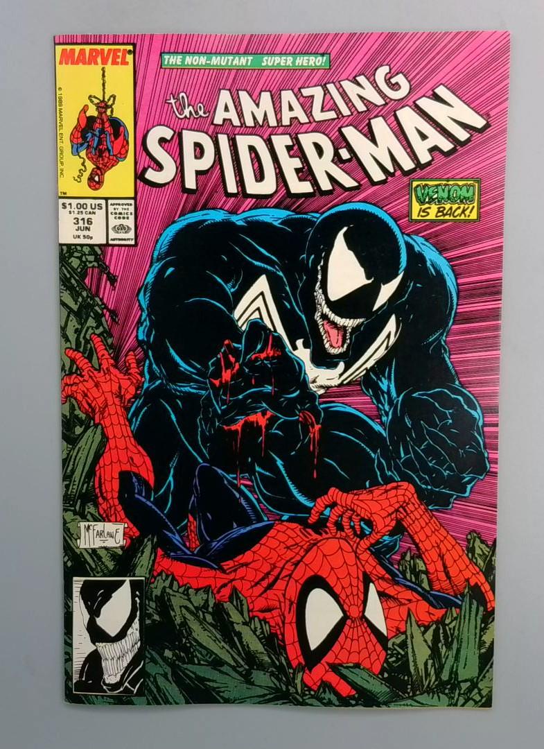 Amazing Spider-Man #316 VF/NM 1st Venom Cover Marvel Comics1989 