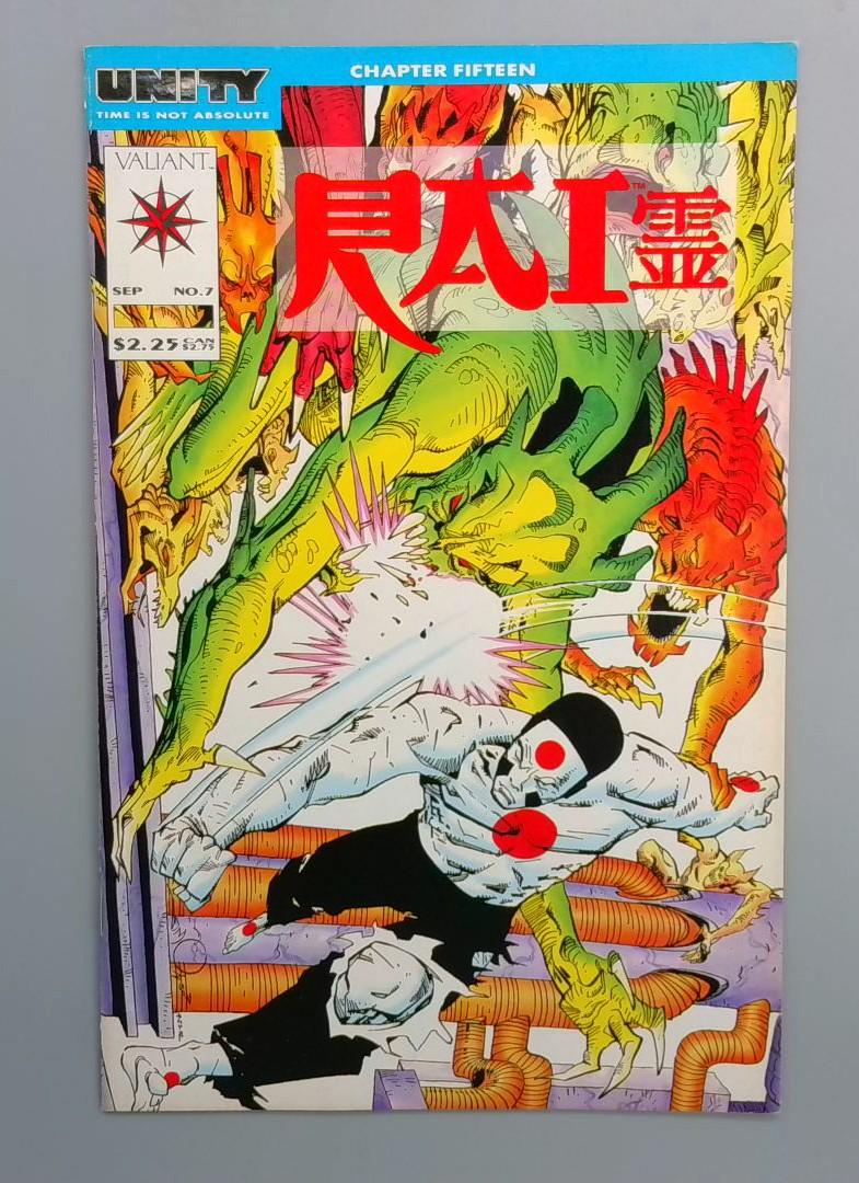 RAI #7 1st Rai dies Valiant Comics 1992 JR1
