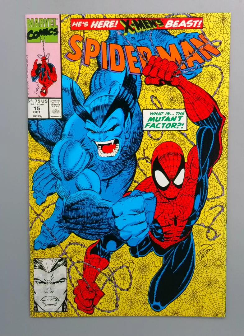 Spider-Man #15 NM Erik Larsen, Beast Marvel 1991 JR1
