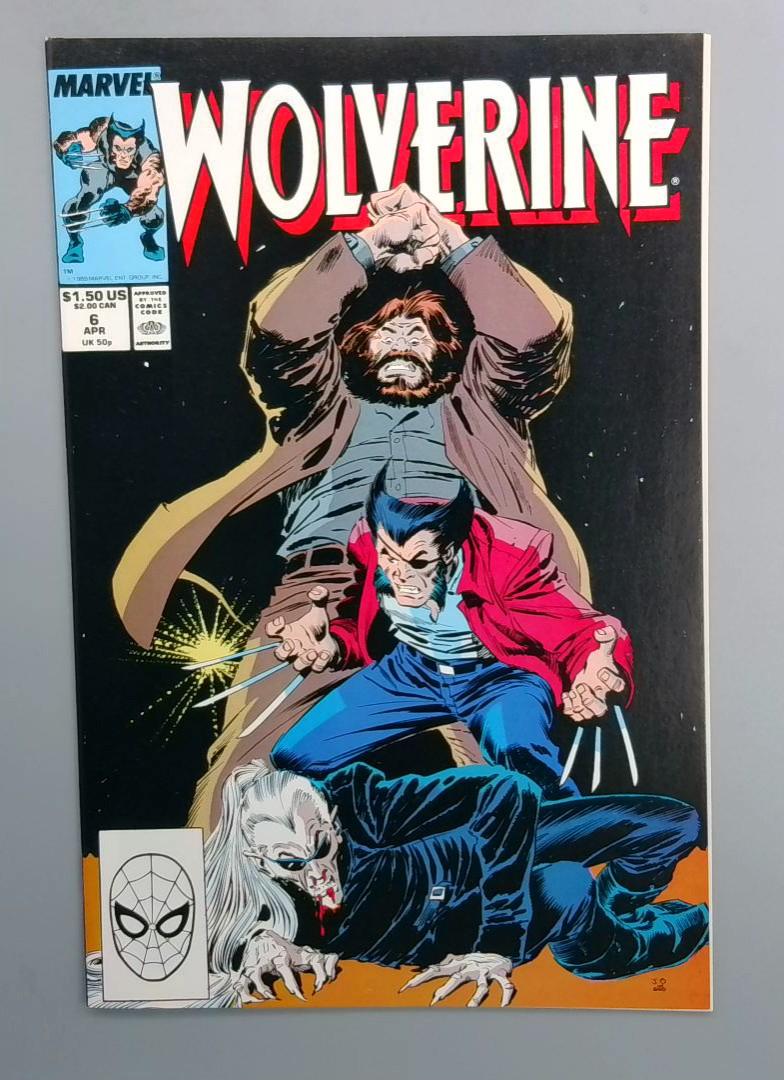 Wolverine #6 NM Back Cover Todd McFarlane Marvel Comics 1988