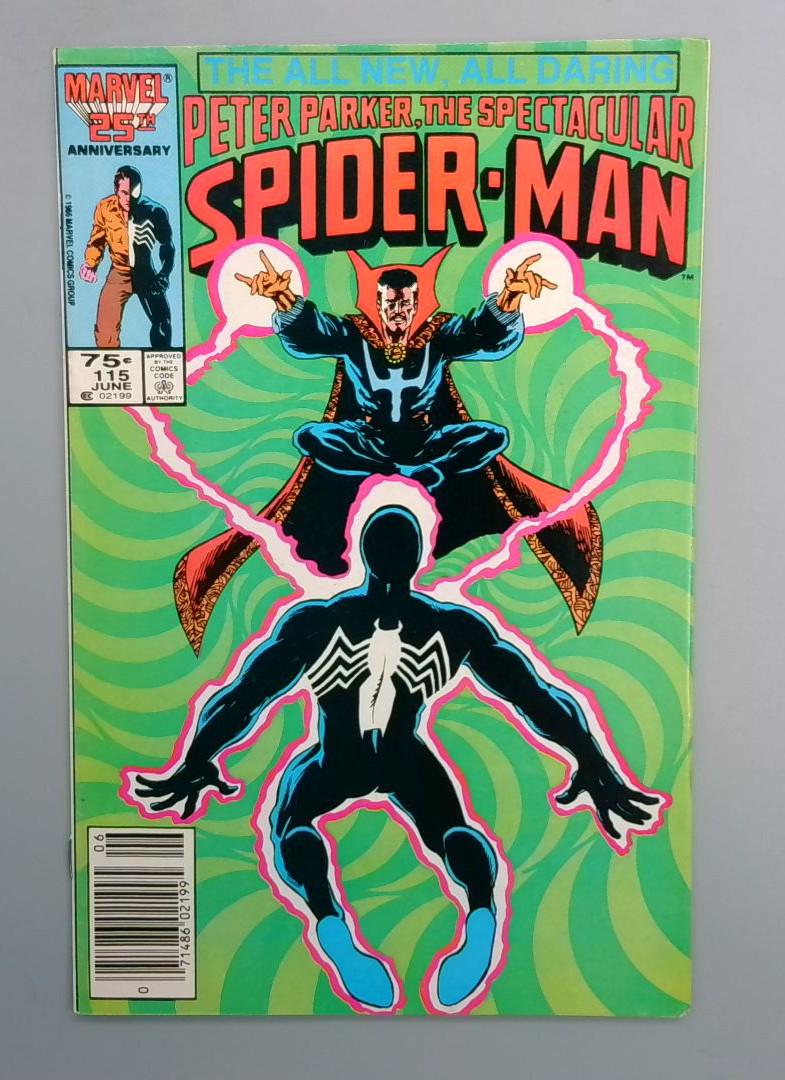 Spectacular Spider-Man #115 NEWSSTAND EDITION Marvel Comics 1986