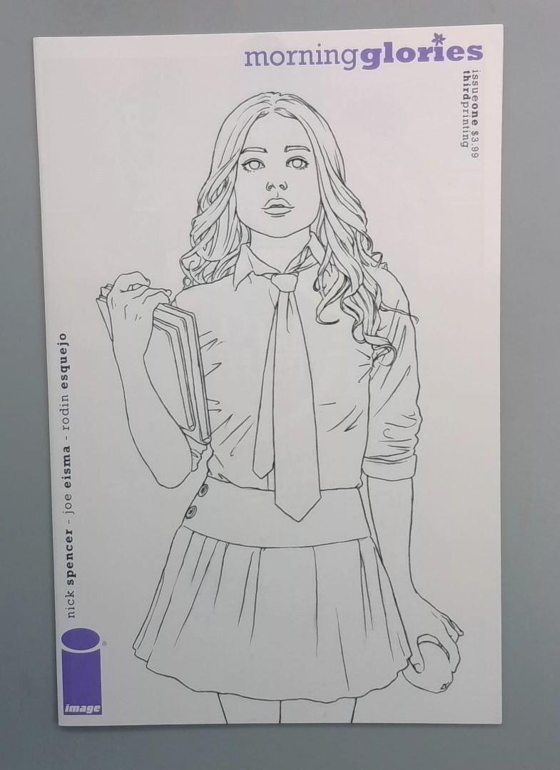 Morning Glories #1 NM 3rd Print Sketch Image 2010 JR1