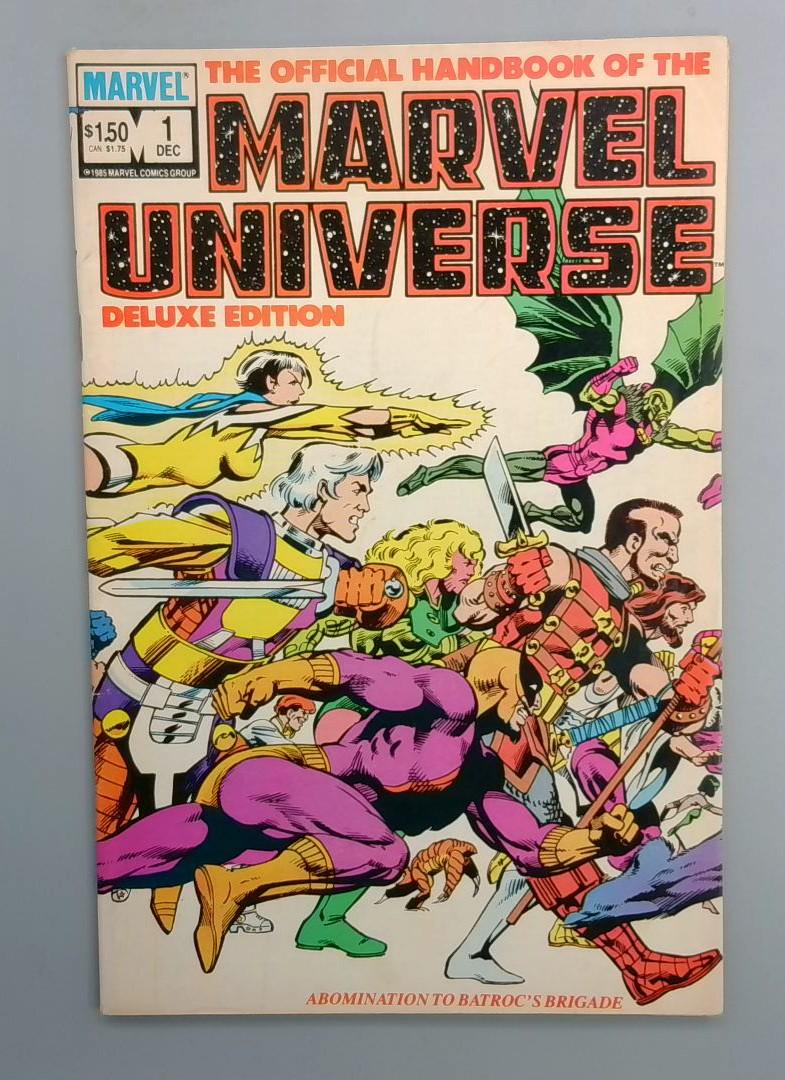 Official Handbook of the Marvel Universe #1, Deluxe Edition, Marvel, 1985 JR1