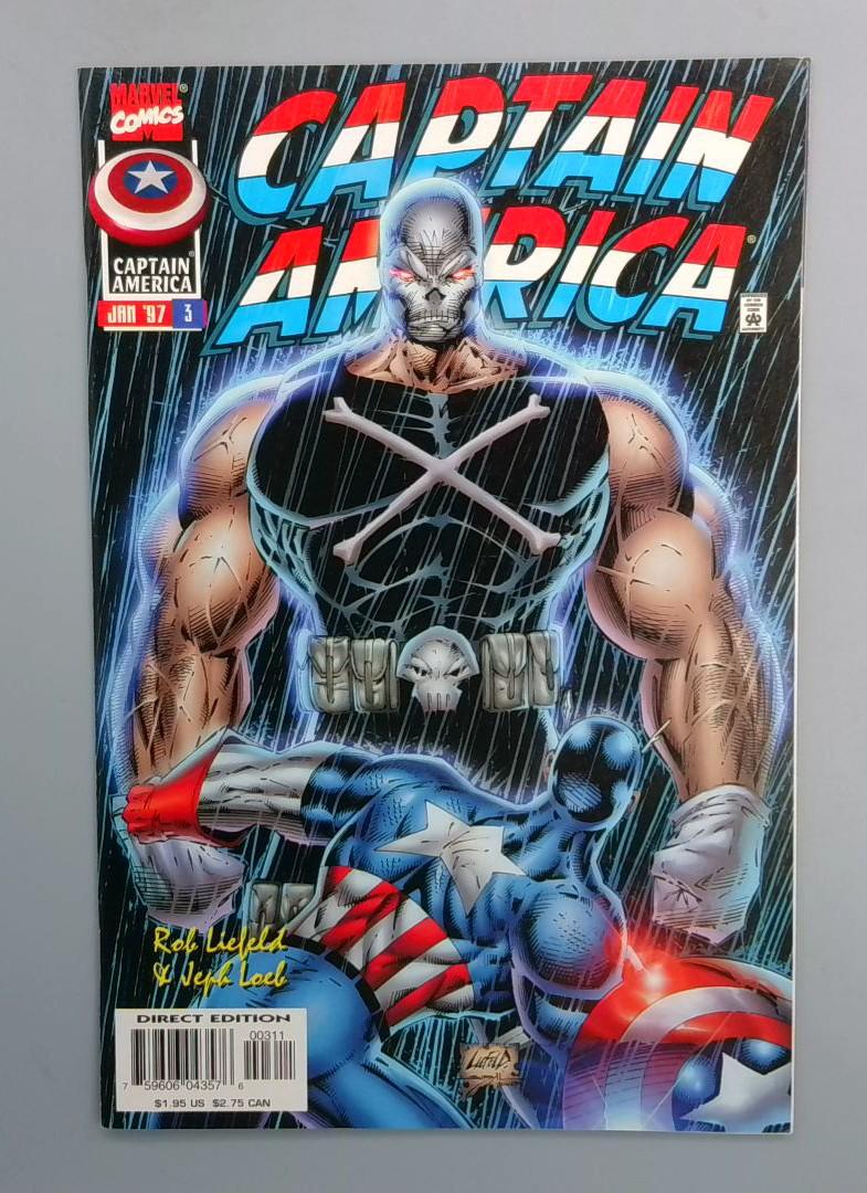 Captain America #3 NM Rob Liefeld, Marvel, 1992 JR1