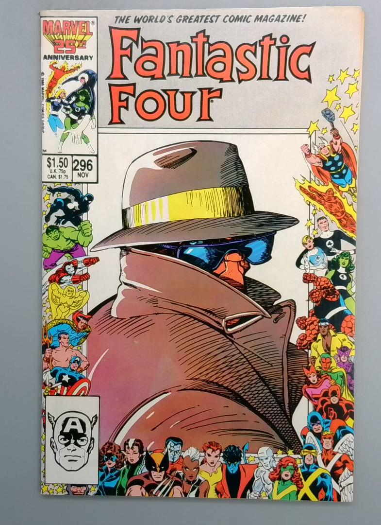Fantastic Four #296 VF Marvel 25th Anniversary Frame Marvel 1986 JR1