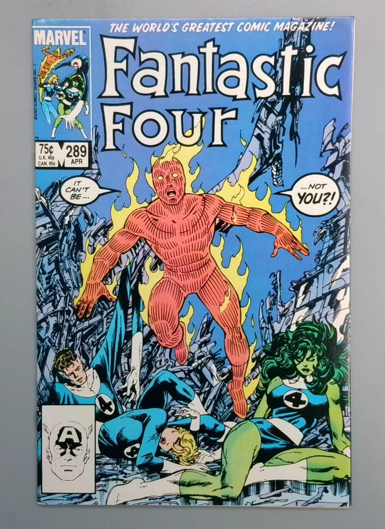 FANTASTIC FOUR #289 NM Death of Basilisk Marvel 1986 JR1