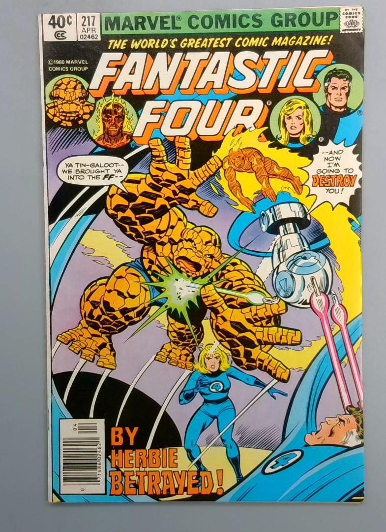 Fantastic Four #217 3rd Dazzler, Newsstand Marvel 1980 JR1