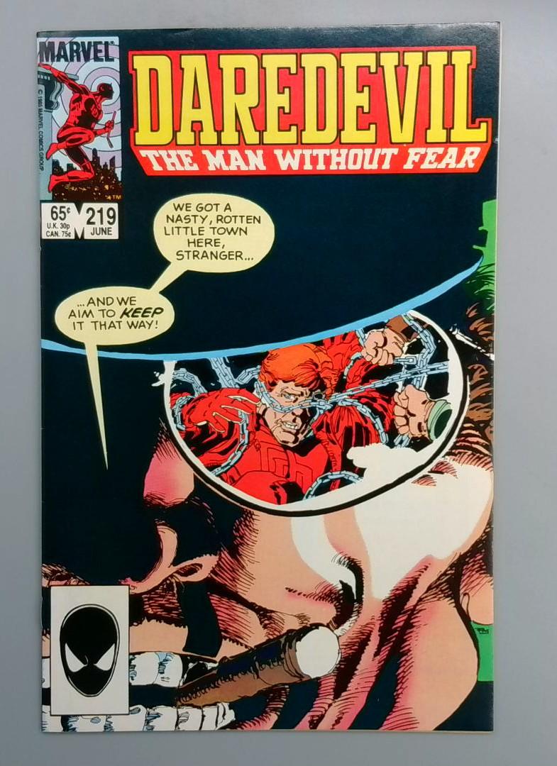Daredevil #219 VF 1st & Only Appearance of the Biker Marvel 1985 JR1