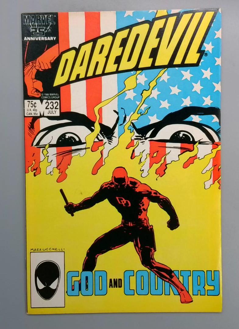 Daredevil #232 VF/NM 1st Nuke, Born Again Part 6 Marvel 1986 JR1