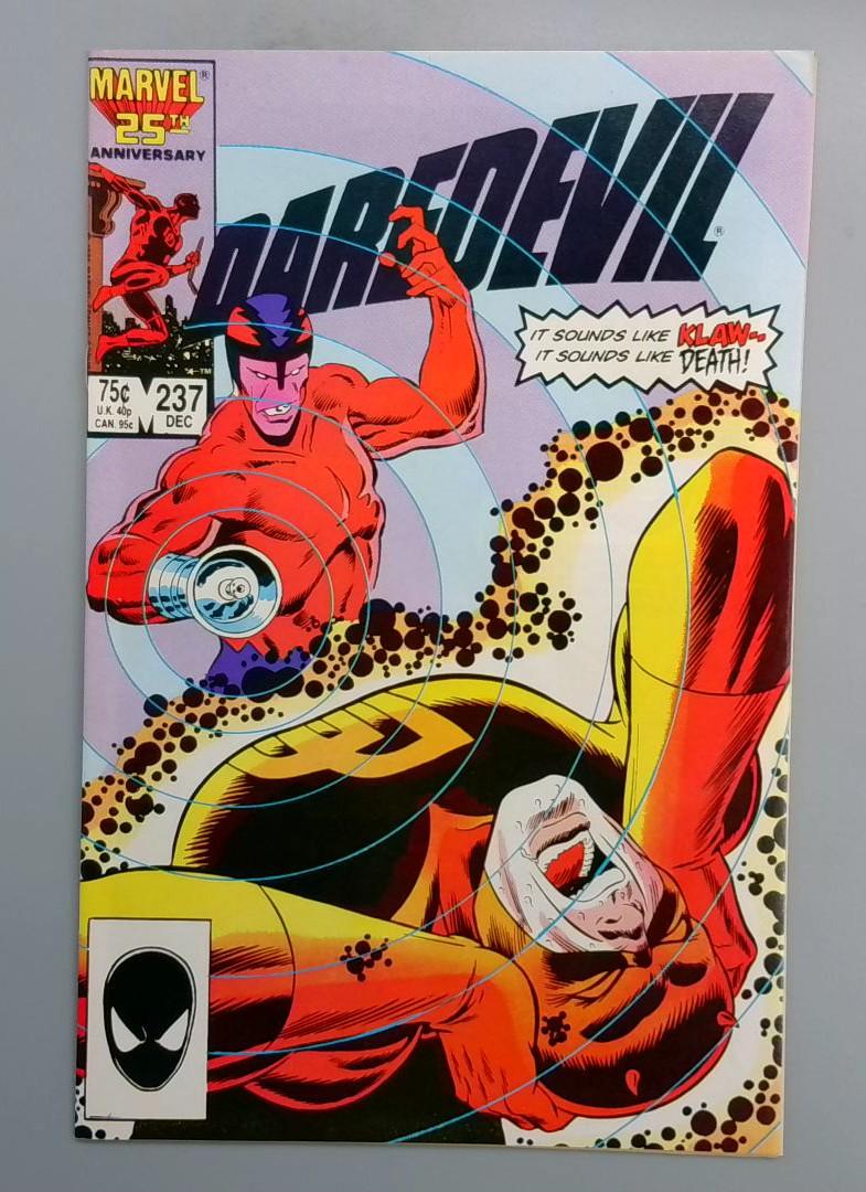 Daredevil #237 NM Klaw Marvel 1986 JR1