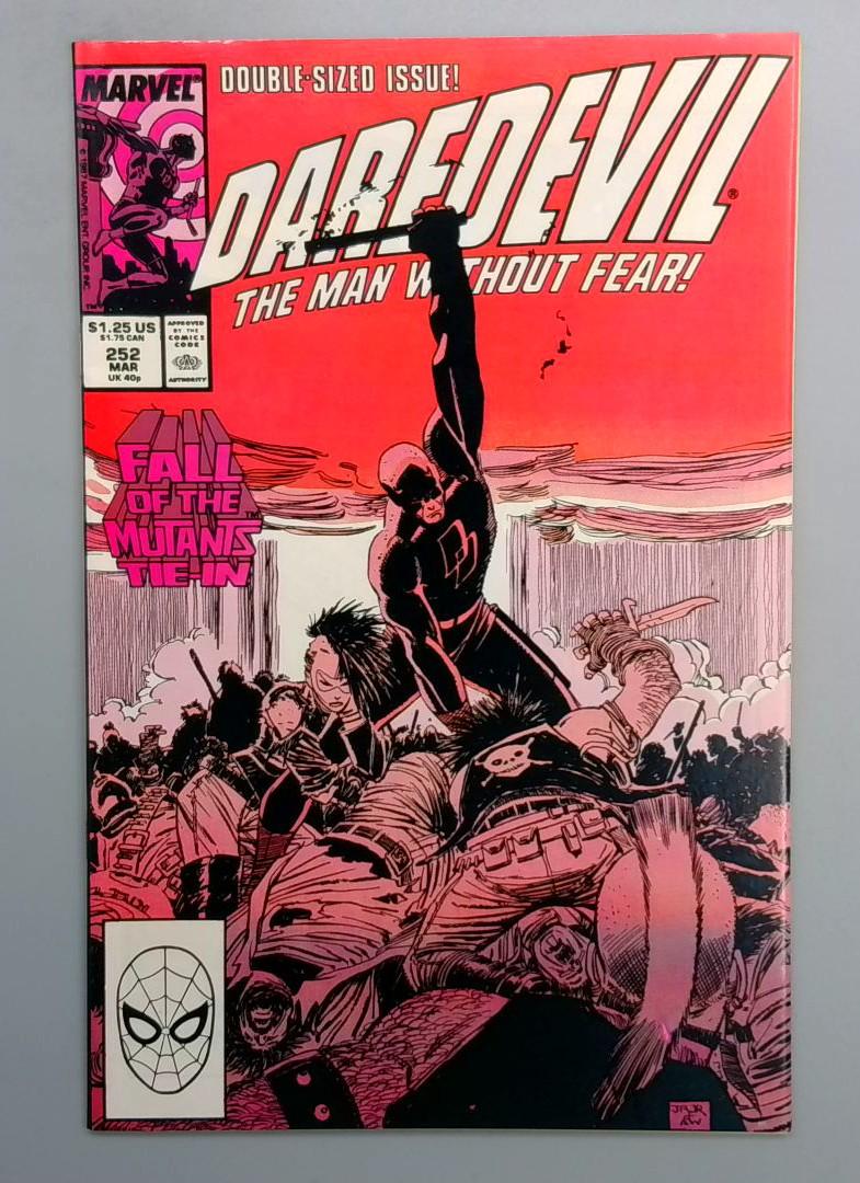 Daredevil #252 VF/NM Fall of the Mutants Marvel 1988 JR1