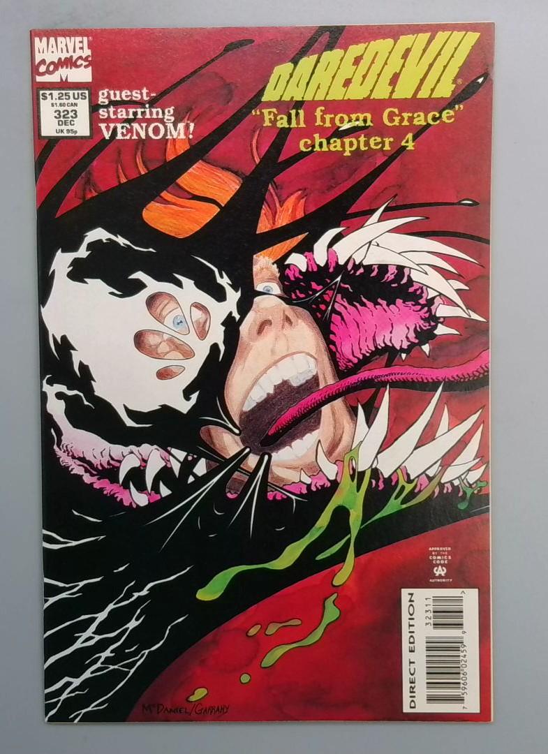 Daredevil #323 Fall From Grace Part 4 Venom Marvel 1993 JR1