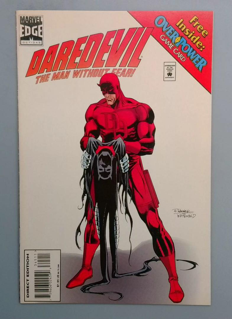 Daredevil #345 NM With Card Marvel 1995 JR1