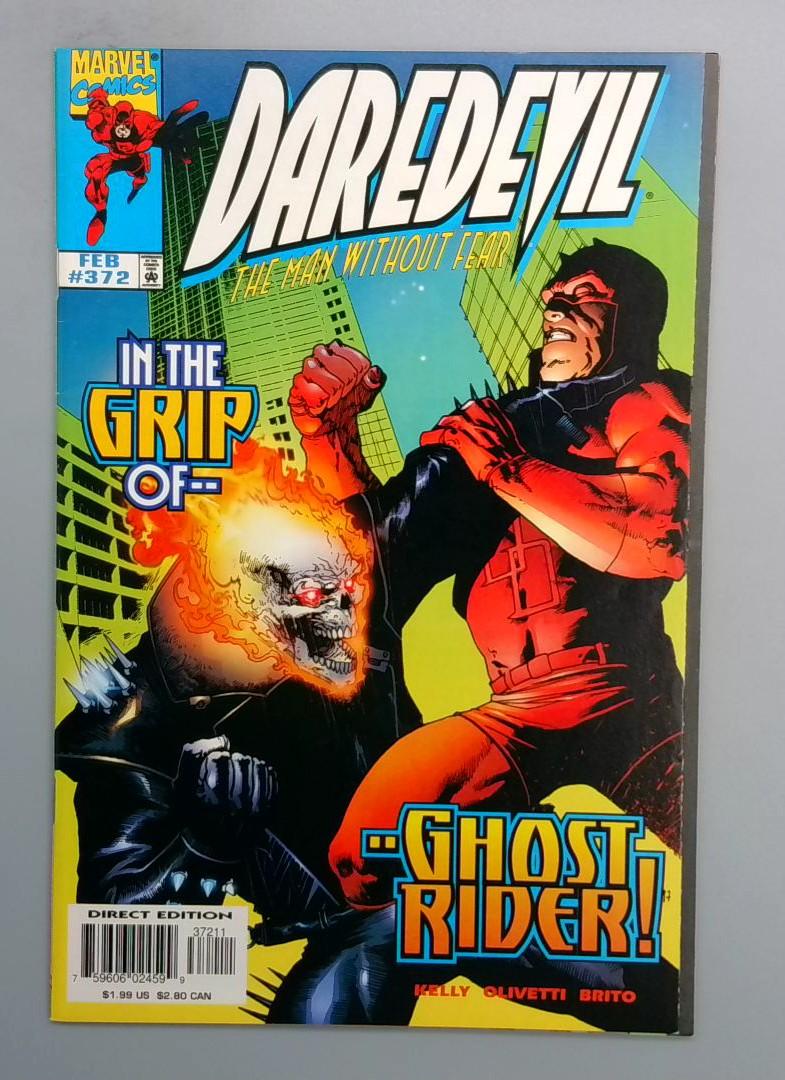 Daredevil #372 NM- Ghost Rider HTF Low Print Marvel 1998 JR1
