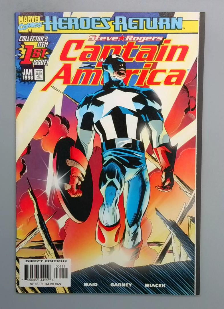 Captain America #1, NM Volume 3 Marvel Comics, January 1998