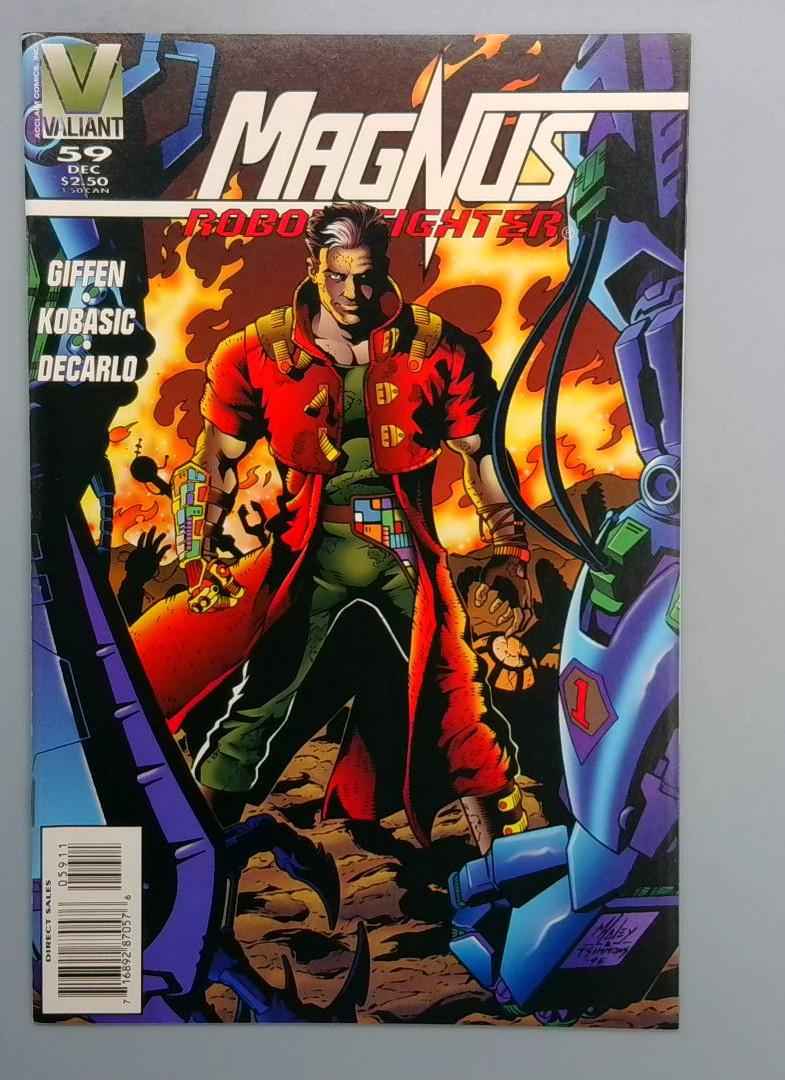 Magnus: Robot Fighter #59, VF Low Print Run Valiant, 1994 JR1