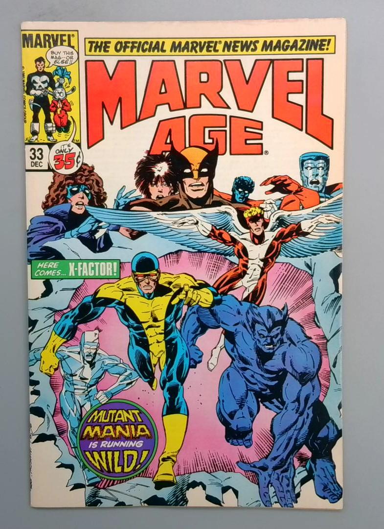 Marvel Age #33 Marvel 1985 JR1